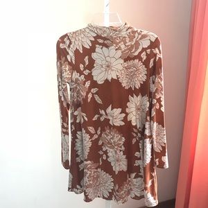 Agnes & Dora Mock Neck Swing Tunic